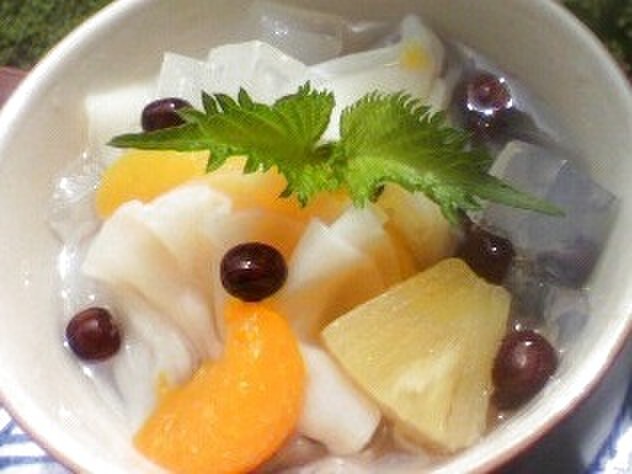 餃子の皮de簡単♪ぷるぷるスイーツ