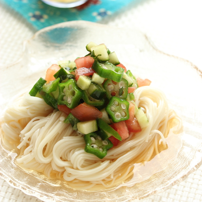 お野菜の下準備で簡単!☆さっぱりお野菜そうめん