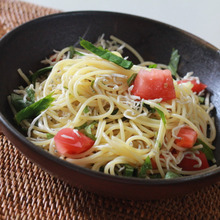 ラー油でパスタ♪ちりめんじゃことトマトのラー油パスタ☆