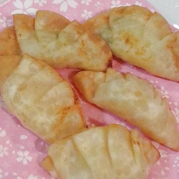 餃子の皮でパリパリポテト