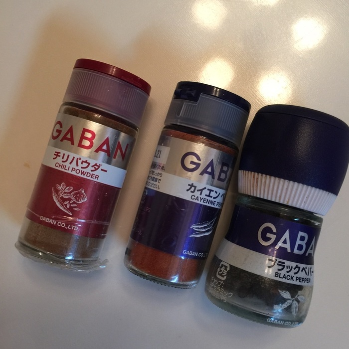 スパイス類は・・・