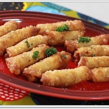 餃子の皮で!パリッパリ♪シュリンプロール☆