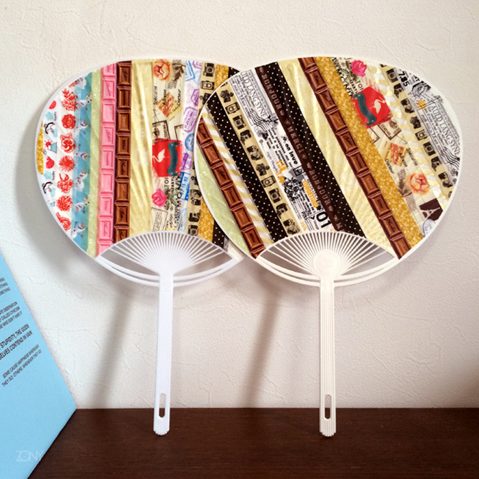 【簡単】うちわをマステでおしゃれデコ