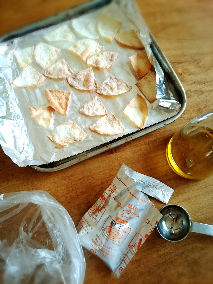 うっすらキツネ色にカリッと焼けたらOK♪