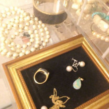 アクセサリー収納は好きな雑貨で♪