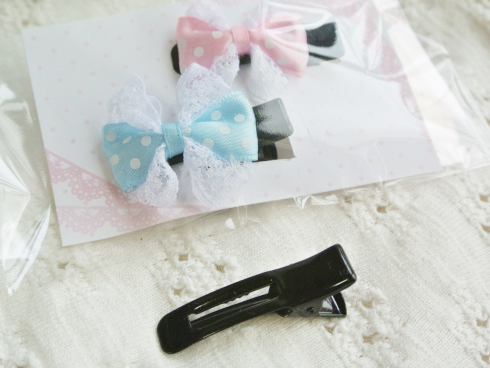 リボンのヘアクリップについて②