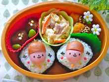 キャラ弁☆秋の簡単デコ弁当「どんぐり」の作り方