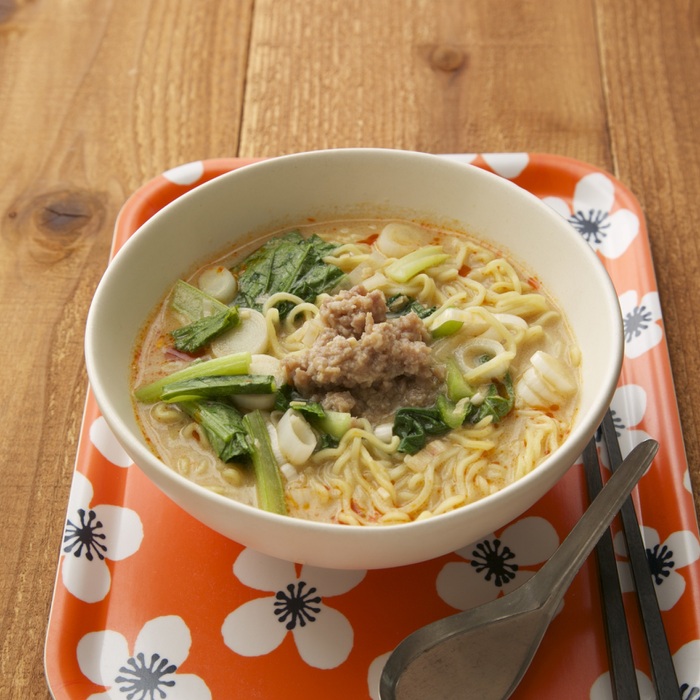 豚ひき肉の作りおきで10分調理!濃厚&超ラク担担めんレシピ
