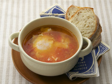 冷凍ストックの塩トマトで超簡単!10分でできる絶品スープレシピ