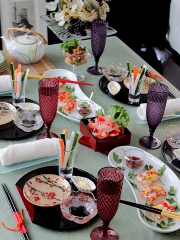 「和」をテーマにしたテーブルコーディネート♪