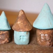 簡単☆100均粘土1つでインテリア!秋色ミニチュアハウスの作り方