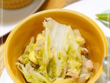 ツナ缶で簡単出汁いらず!おうち付き出しにも!ツナと白菜のクタクタ煮☆