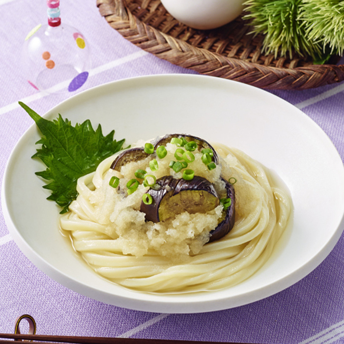 旬のなすがおいしい！「揚げなすのおろしうどん」レシピ