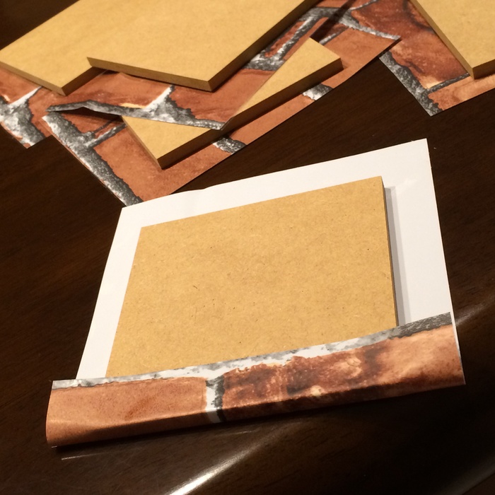 インテリアシートを貼ります