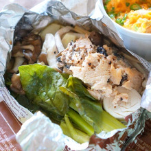 火を使わない!キノコとしゃけ缶で骨まで美味しいホイル焼き☆