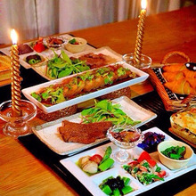 いつものお皿で!高低差をつけるだけで出来るパーティコーディネート☆