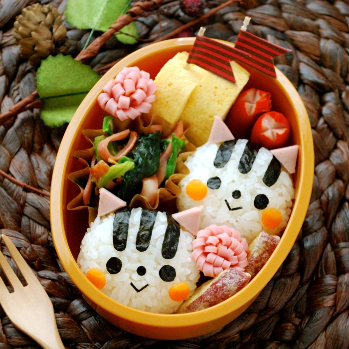 簡単キャラ弁☆白くて可愛い!リスおにぎりの作り方