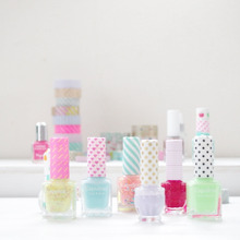 集めたくなるほど可愛い☆マスキングテープで100均ネイル容器のデコアレンジ