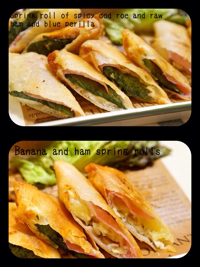 フライパンで簡単!美味しい!豆腐を使った変わり春巻き2種