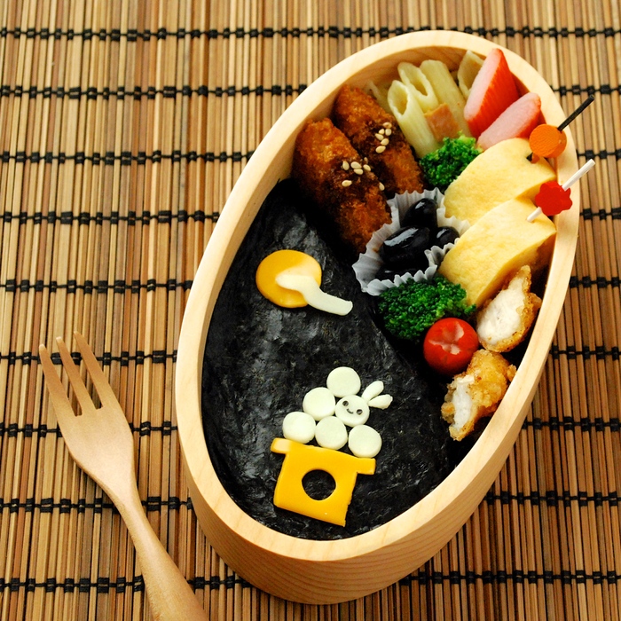キャラ弁☆秋の簡単デコ弁当 プチデコで大人可愛い「お月見弁当」の作り方