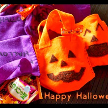 100均フェルトで!ハロウィンラッピング♪