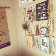 セリアのワイヤーレターラックを連結