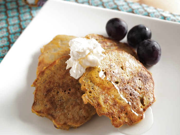 食物繊維たっぷり☆さつまいものパンケーキ