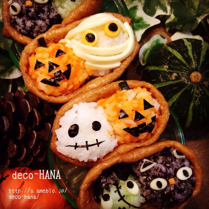 ハロウィンのデコいなり寿司…その1…