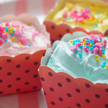 マグノリアベーカリーみたい!?HMとアイシングカラーシュガーで可愛いカップケーキを作ろう。