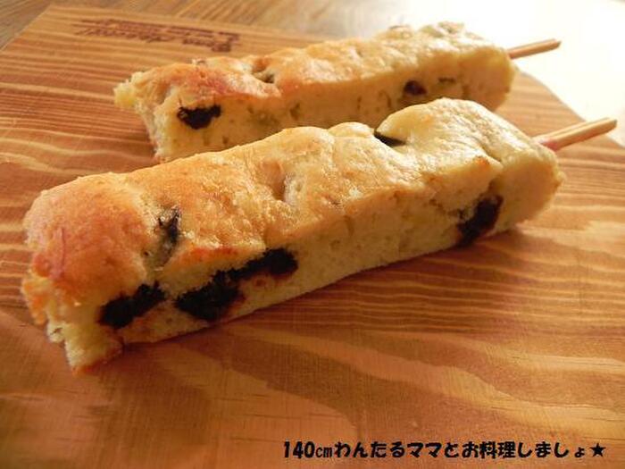 ホケミで簡単★スティックバナナケーキ♪