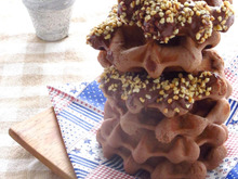 簡単!ヘルシー♪豆乳の米粉ココアワッフル~