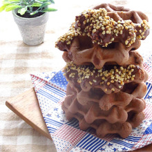 簡単!ヘルシー♪豆乳の米粉ココアワッフル~