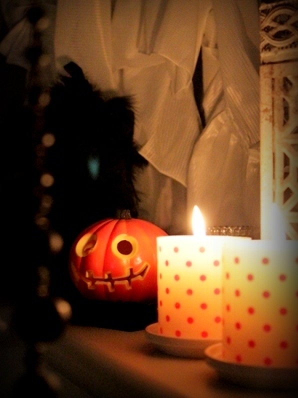 我が家のハロウィンはワンポイントディスプレイでシンプルに★