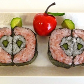 誰でも簡単!デコ巻きずし「リンゴ」の作り方