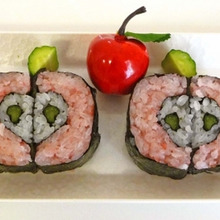 誰でも簡単!デコ巻きずし「リンゴ」の作り方