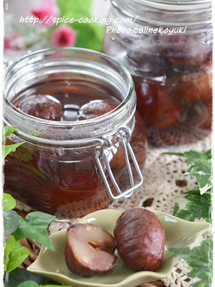 栗の渋皮煮レシピ♪ブランデー風味