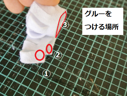 【手順6】グルーガンで接着します