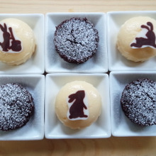 十五夜☆お月見sweets HMでカップチーズケーキ♪