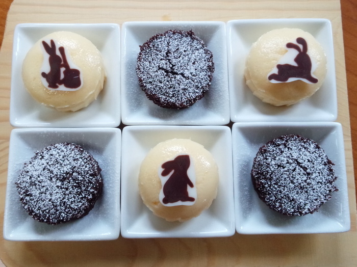 十五夜☆お月見sweets HMでカップチーズケーキ♪