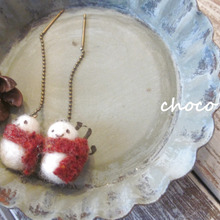 羊毛フェルトで作る胸キュン♪snow man ピアス!