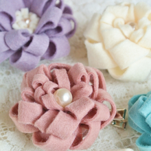 切って巻くだけ♪ 簡単可愛いフェルトのお花の作り方