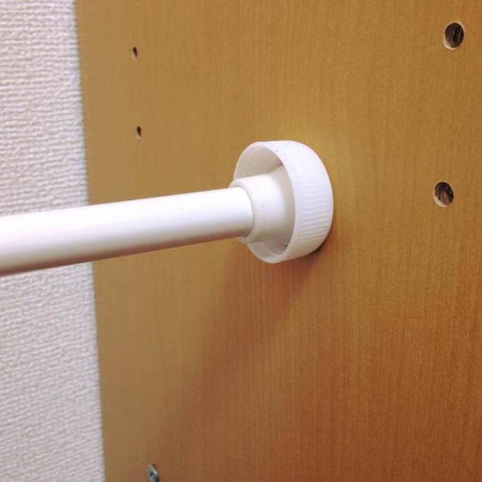 これで突っ張り棒はずり落ちない!
