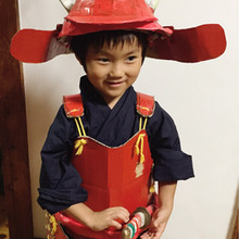 気分は真田丸♪ 段ボールで甲冑。