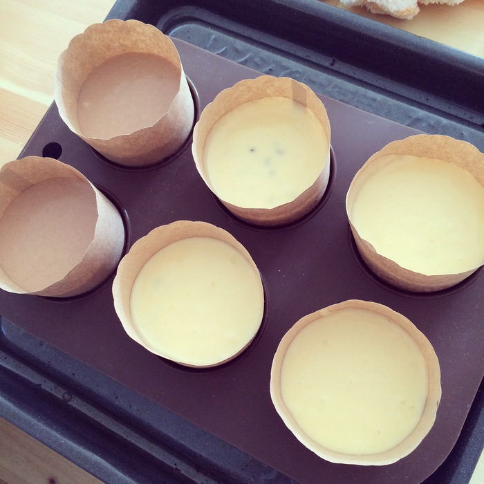 生地を入れて焼く