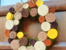 材料費200円♪スイーツみたいなほっこりリース