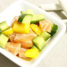 簡単!野菜たっぷりのサーモンロミロミ