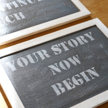 手作りステンシルで作る♪100均コルクボードをボーイッシュガーリーアレンジ☆☆