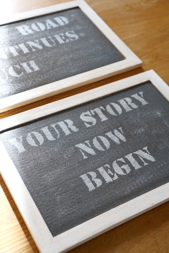 手作りステンシルで作る♪100均コルクボードをボーイッシュガーリーアレンジ☆☆