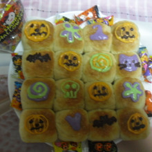 ちぎりパンでハロウィン