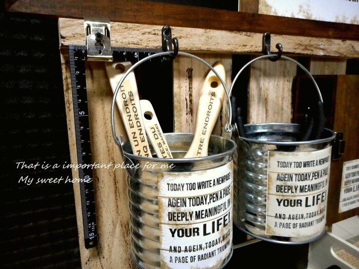 中段にフックを取付ける①